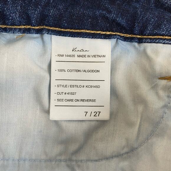 Kancan Sz 7 / 27 Ivanna Ultra High Rise Mom Shorts Denim Jean Cutoff Distressed - Picture 6 of 11